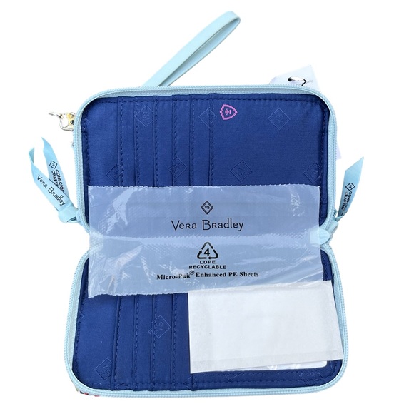 Vera Bradley RFID All in One Crossbody Bag - Sea Air Floral - Picture 6 of 9